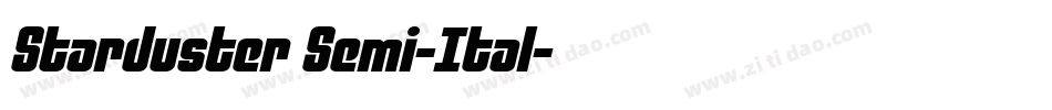 Starduster Semi-Ital字体转换
